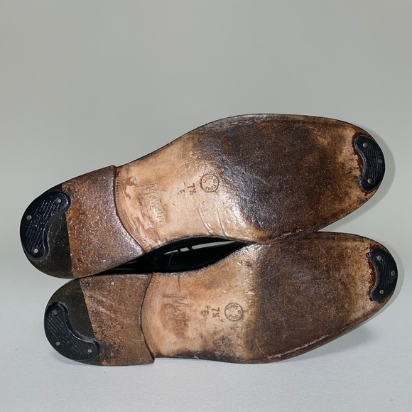 CLAUDE MONTANA Leather Shoes PARIS - Picture 5 of 7